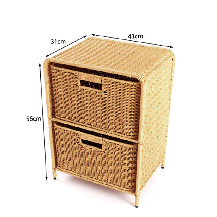 Multi-Drawer Woven Storage Chest Kalsten