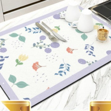 Floral Pattern Kitchen Mat Kalsten