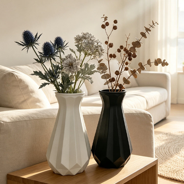 Elegant Geometric Decorative Vase Kalsten