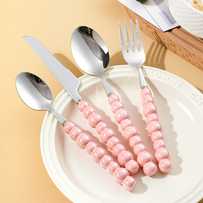 Elegant finger food fork with non-slip handle Kalsten
