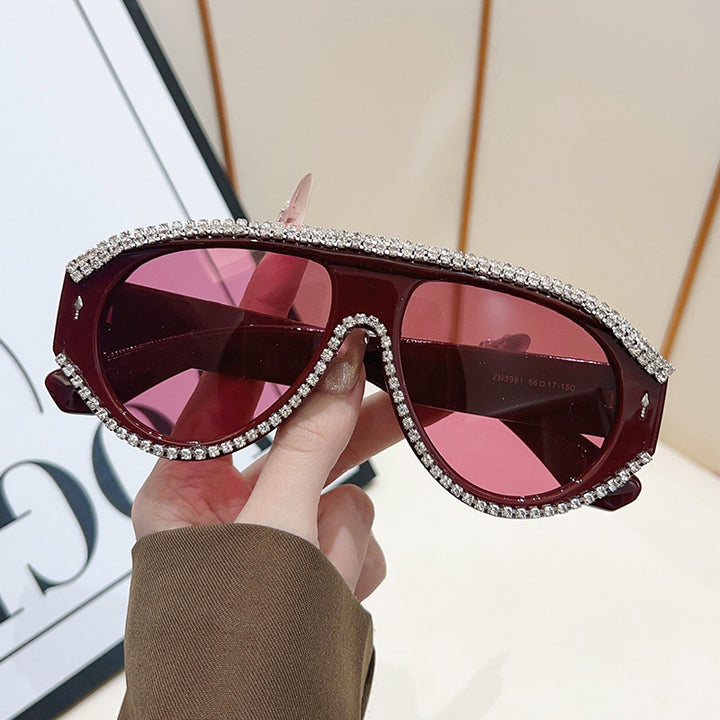 Luxury Oversized Rhinestone Sunglasses Kalsten