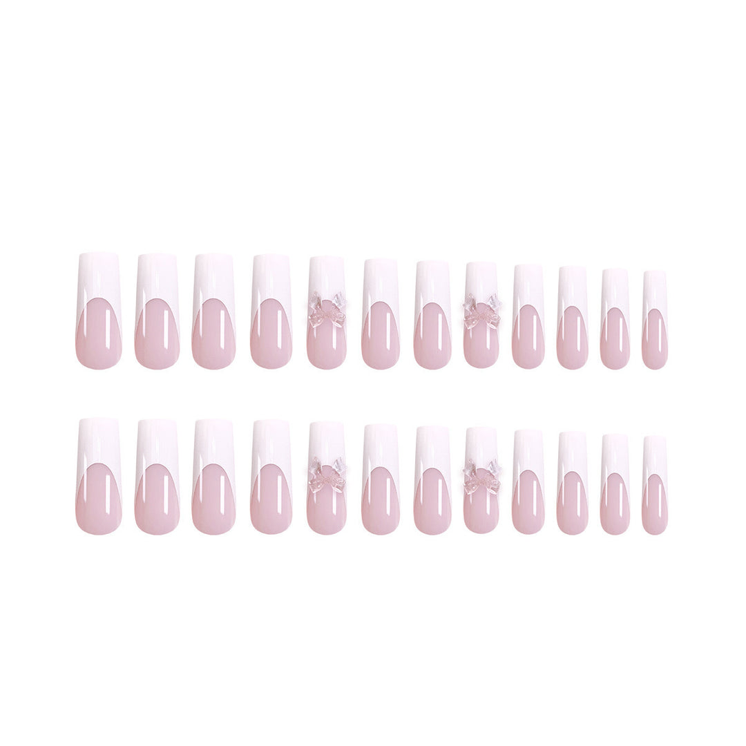 Artificial nails with 3D flower decoration Kalsten