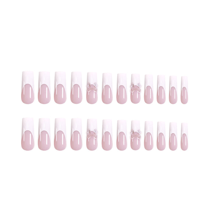 Artificial nails with 3D flower decoration Kalsten