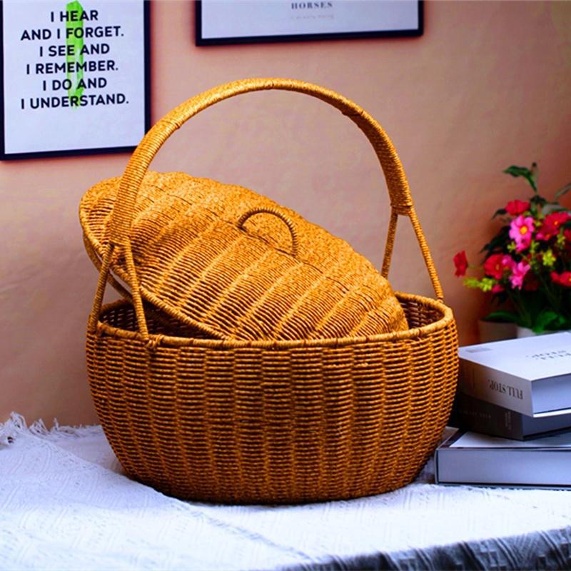 Handmade Woven Storage Basket Kalsten