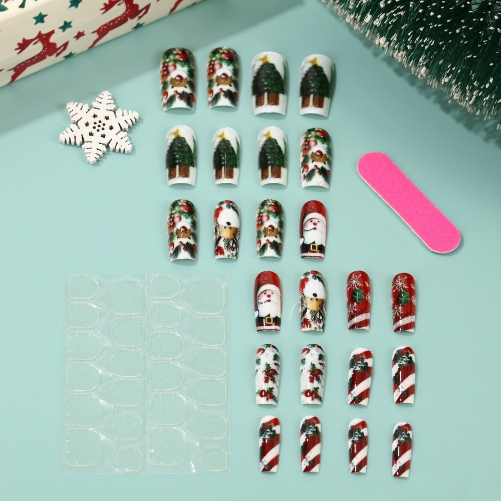 Artificial nails in festive Christmas design Kalsten 1788542011