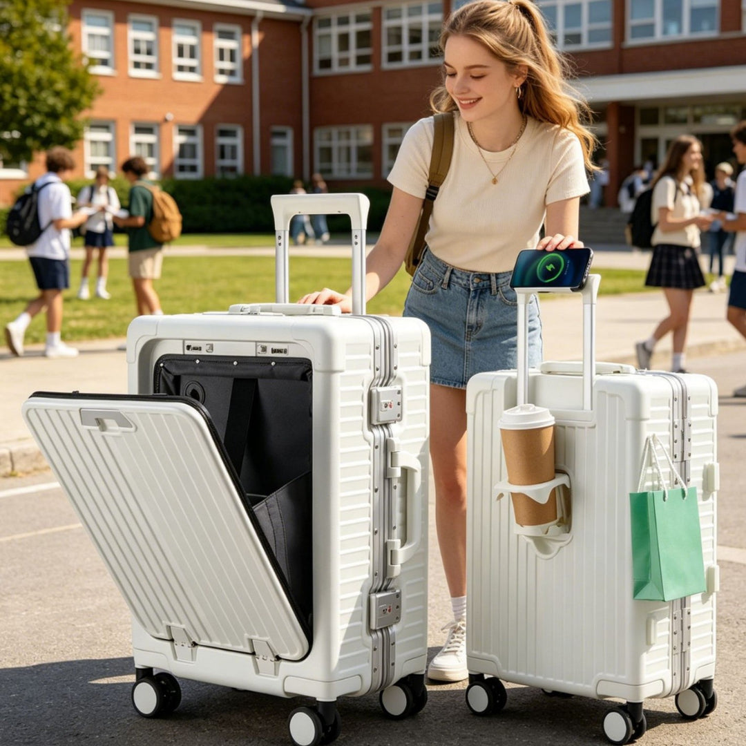 Unisex Smart Hard Shell Travel Suitcase Kalsten