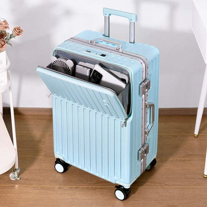 Trolley Suitcase With Innovative Storage Space And Integrated Security System Kalsten