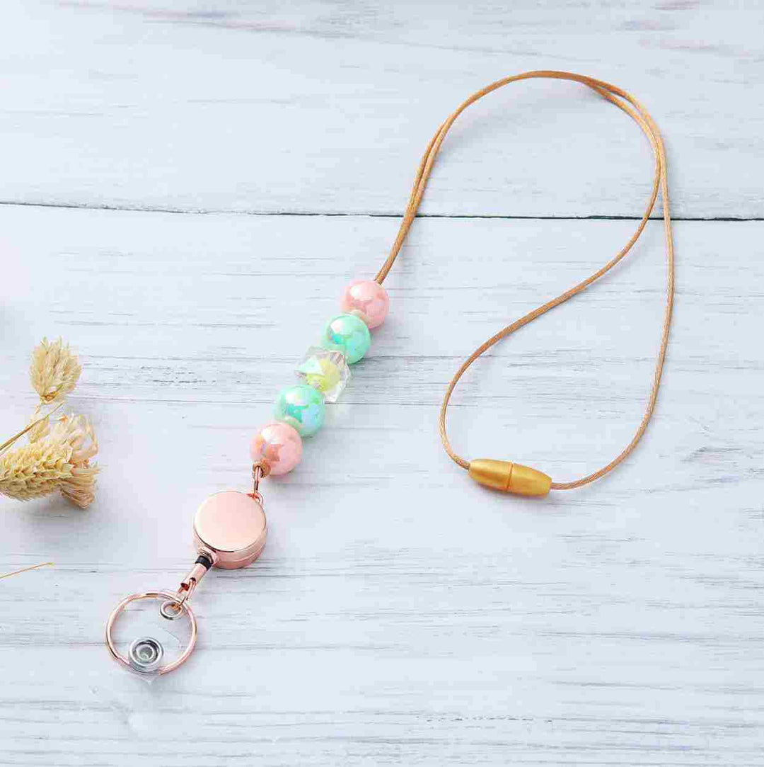 Decorative Beaded ID Badge Lanyard Kalsten