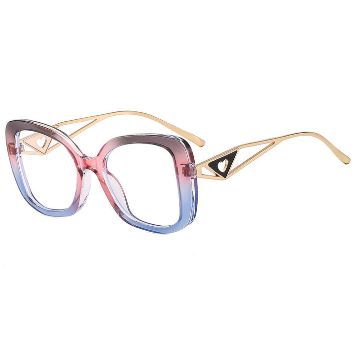 Ladies fashionable oversized sunglasses with luxurious heart detail Kalsten