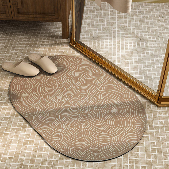 Ornate Floral Shower Mat Kalsten