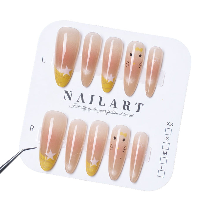 Decorative Themed Press-On Nail Set Kalsten
