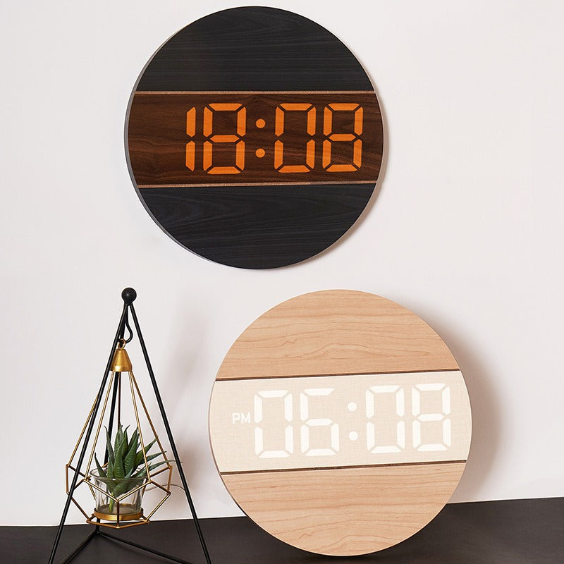 Creative digital watch in a modern wood design Kalsten
