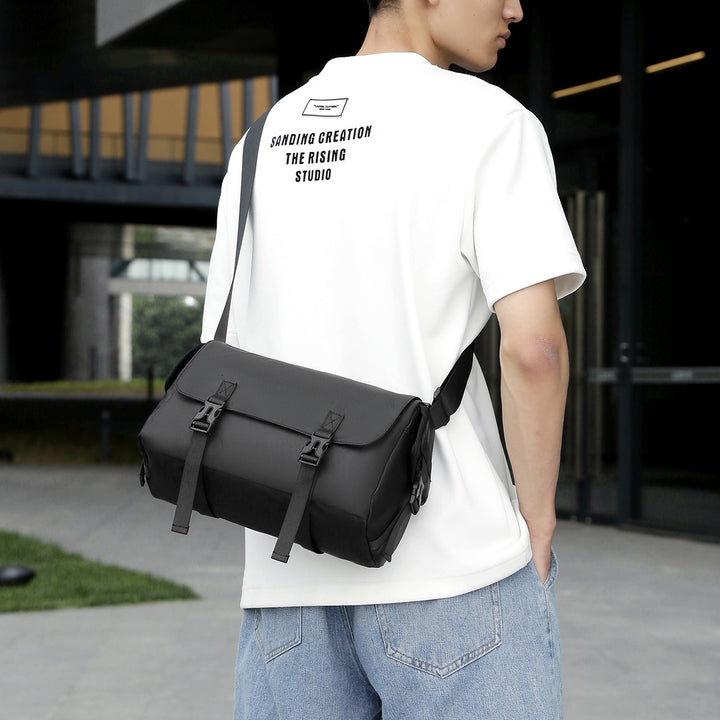 Modular Messenger Bag with Water-Repellent Material and Adjustable Shoulder Strap Kalsten