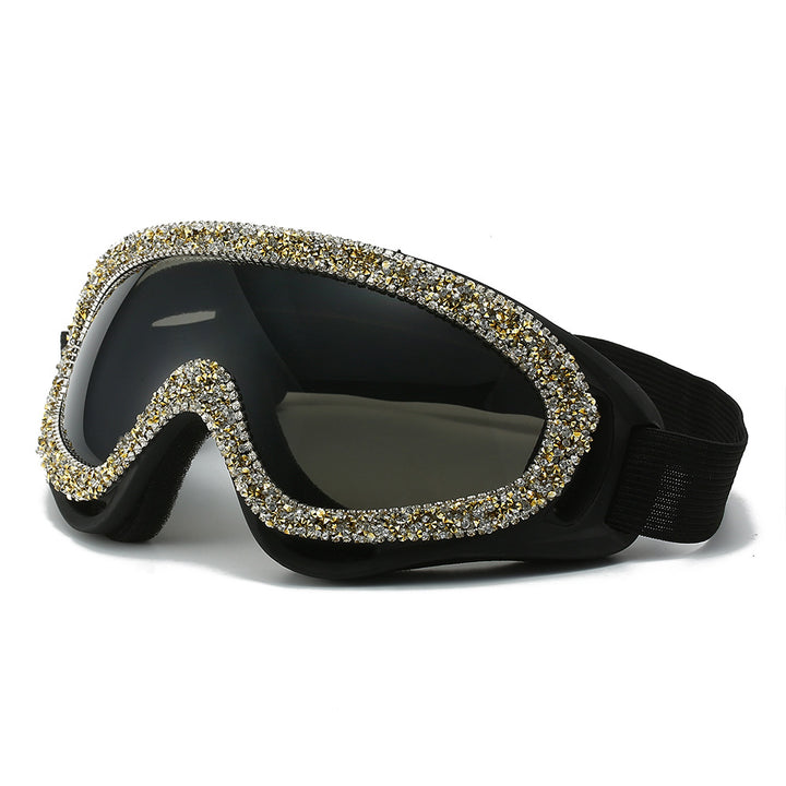 Ladies sporty ski goggles with glamorous crystal embellishments Kalsten