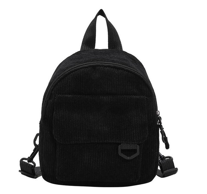 Corduroy Textured Mini Backpack Kalsten