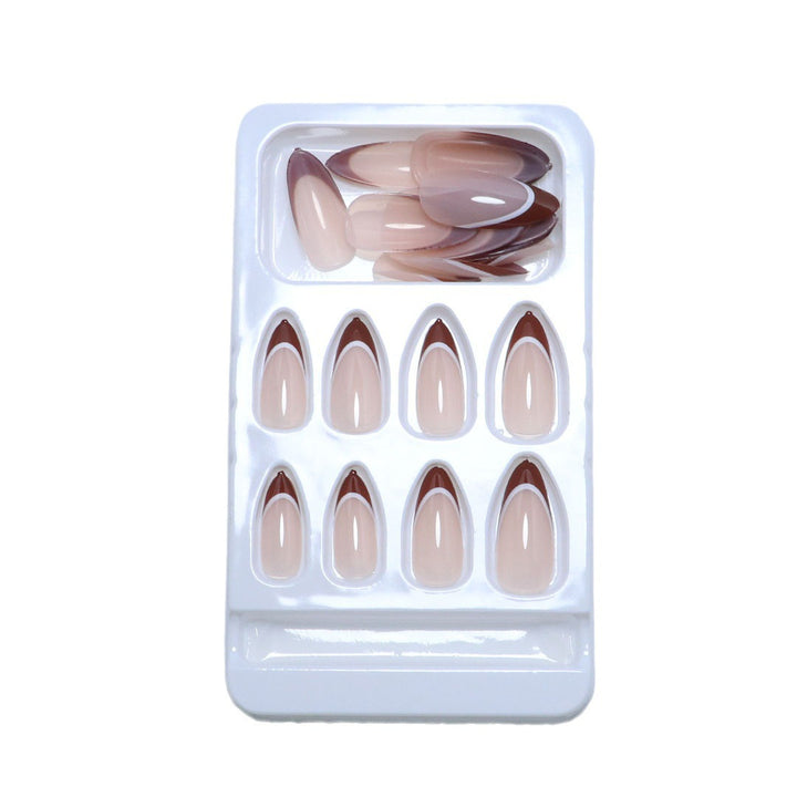 Artistic French Tip Press-On Nails Kalsten