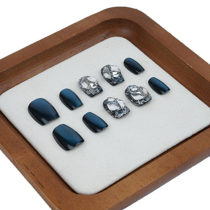 Premium Rhinestone-Studded Press-On Nail Set Kalsten
