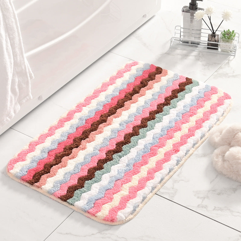 Fringed Chevron Bath Mat Kalsten