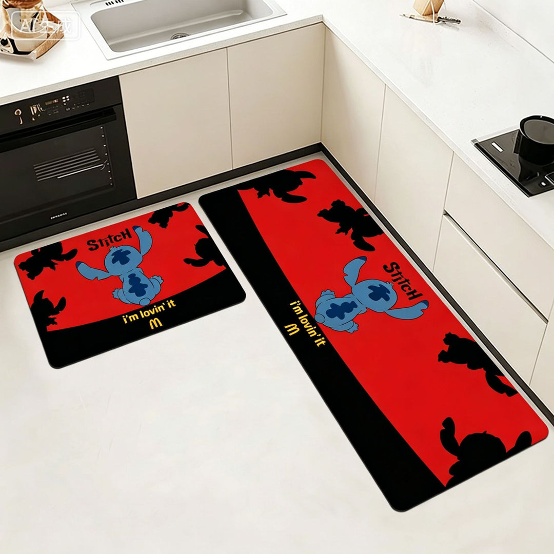 Animated Character Kitchen Mat Set