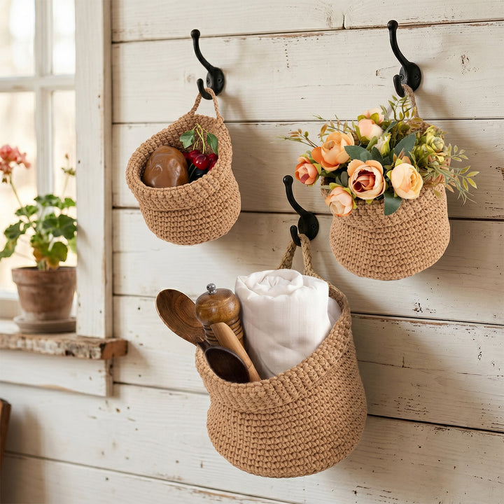 Decorative Macrame Storage Basket Kalsten