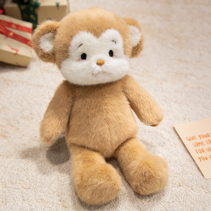Classic Retro-Style Plush Bear Comforter with Round Snout & Contrasting Paw Tips Kalsten