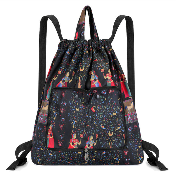 Lightweight Floral Drawstring Backpack Kalsten