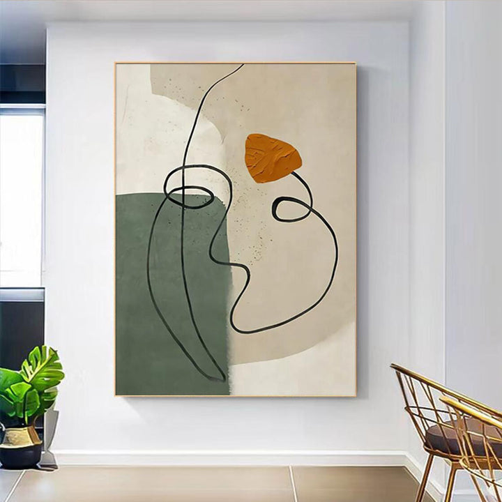 Line Art Canvas Wall Print