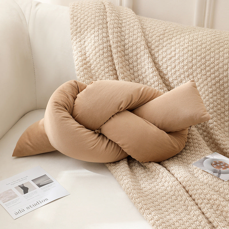 Soft Knotted Decorative Pillow