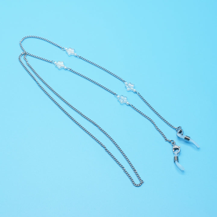 Stylish Eyewear Retainer Chain with Decorative Accents Kalsten