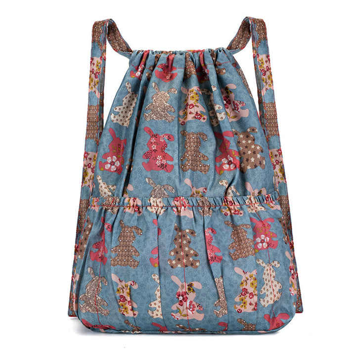 Floral Print Drawstring Backpack Kalsten