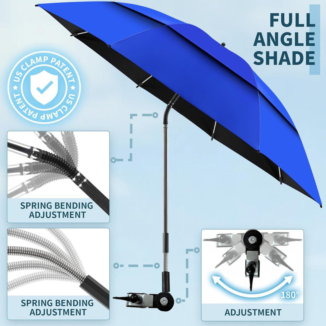 Women Adjustable Parasol with Clip-Mount Kalsten
