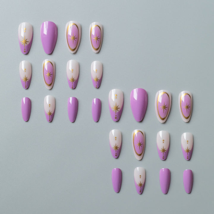 Glamorous Star Motif Nail Art Set