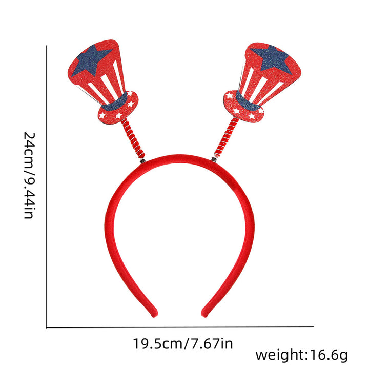 Unisex nan federnd Star Antennas Headband with multilayered ribbon fringes and padded headband Kalsten