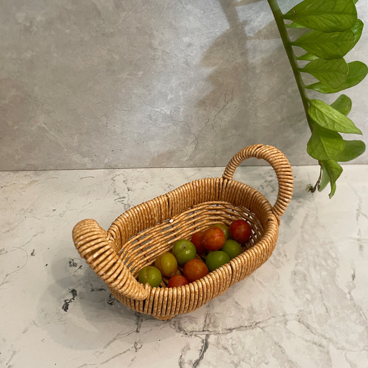 Handwoven Decorative Serving Basket Kalsten