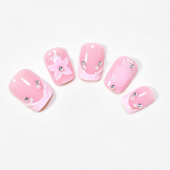 Decorative Floral Acrylic Nail Art Set Kalsten