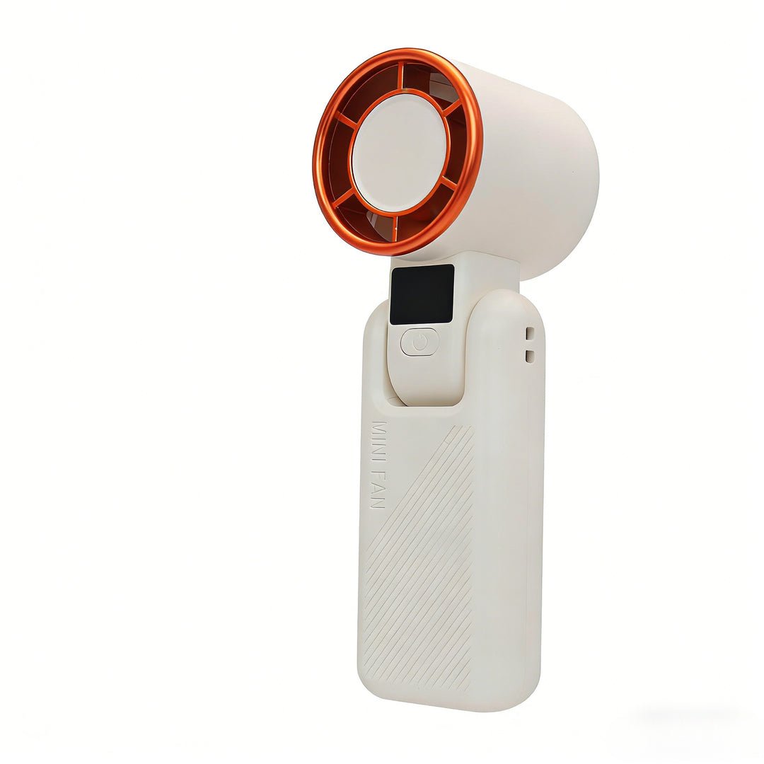 Women's Portable Mini Handheld Fan with USB Charging Function and Digital Display Kalsten