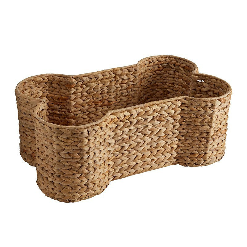 Decorative storage basket in bone design Kalsten