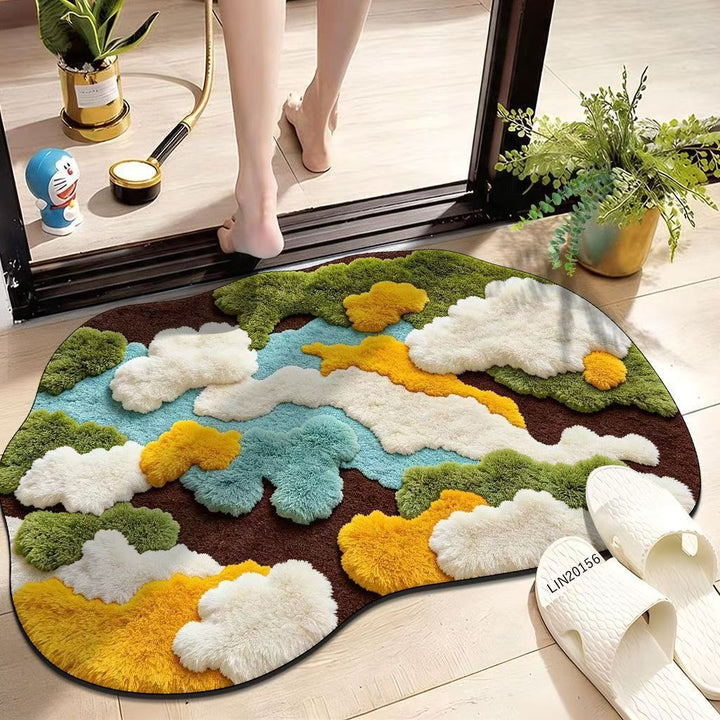 Artistic floor rug
