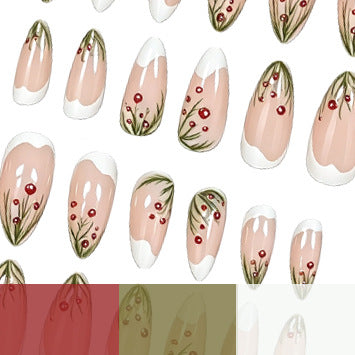 Artistic Winter-Themed Acrylic Nail Art Kalsten