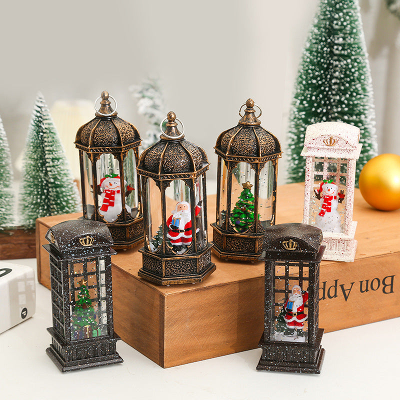 Nostalgic Christmas lantern with moving scenes Kalsten