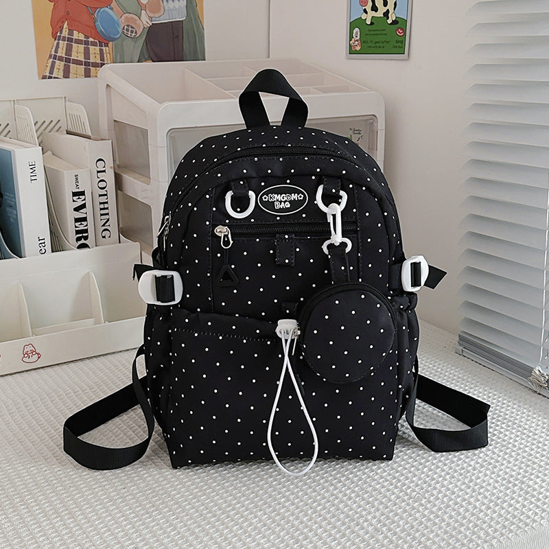 Polka Dot Patterned Mini Backpack