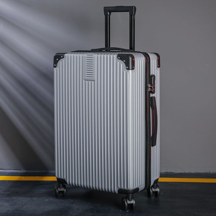 Hard shell suitcase with 360-degree wheel system and integrated safety feature Kalsten