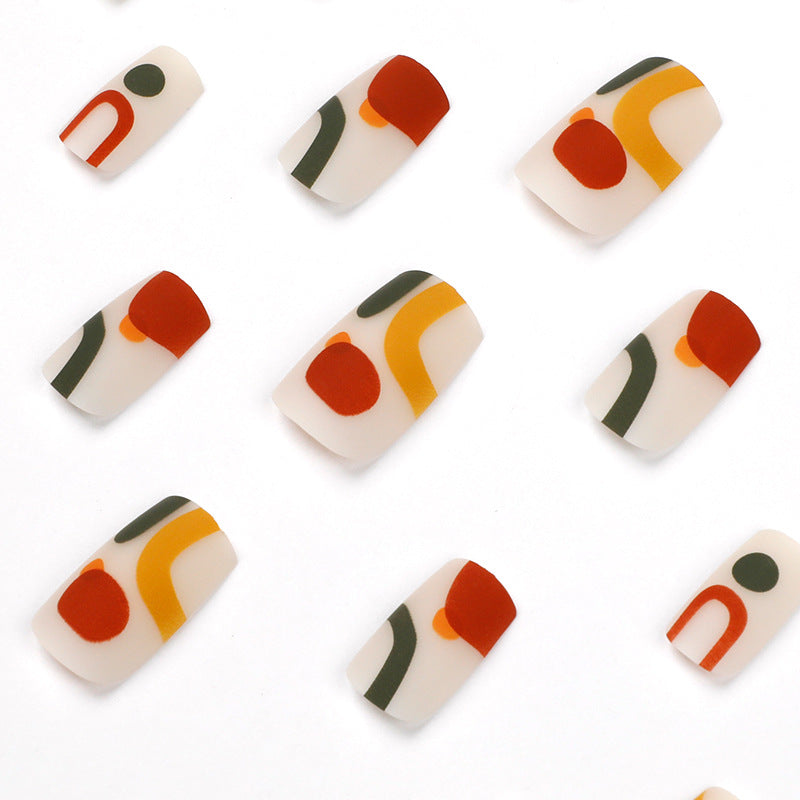 Creative Nail Art with Geometric Designs Kalsten