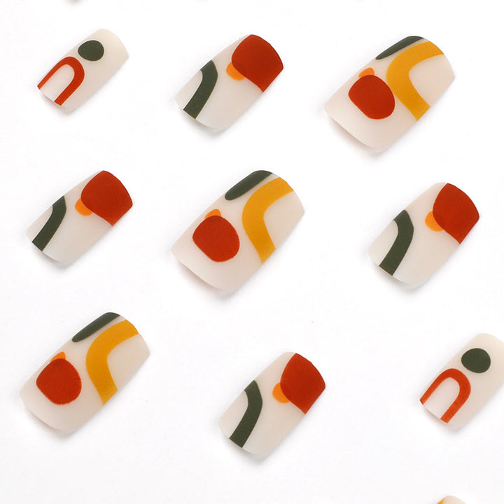 Creative Nail Art with Geometric Designs Kalsten