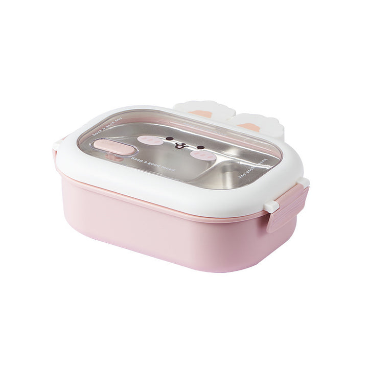 Cute Animal-Themed Multi-Compartment Lunch Container