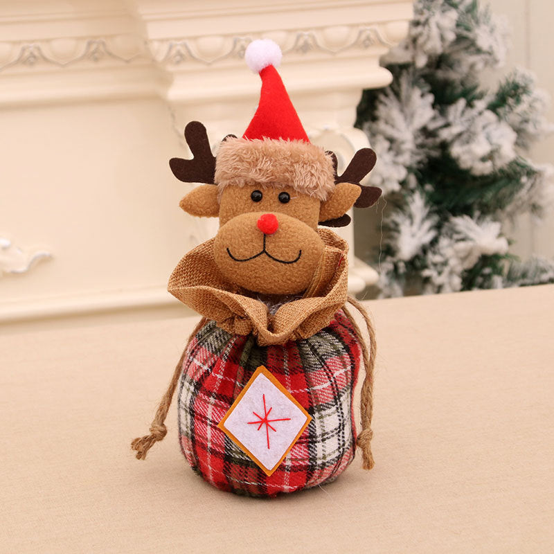 Festive Decorative Plush Snowman Gift Bag Kalsten