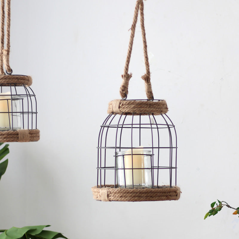 Decorative lantern made of metal and glass Kalsten