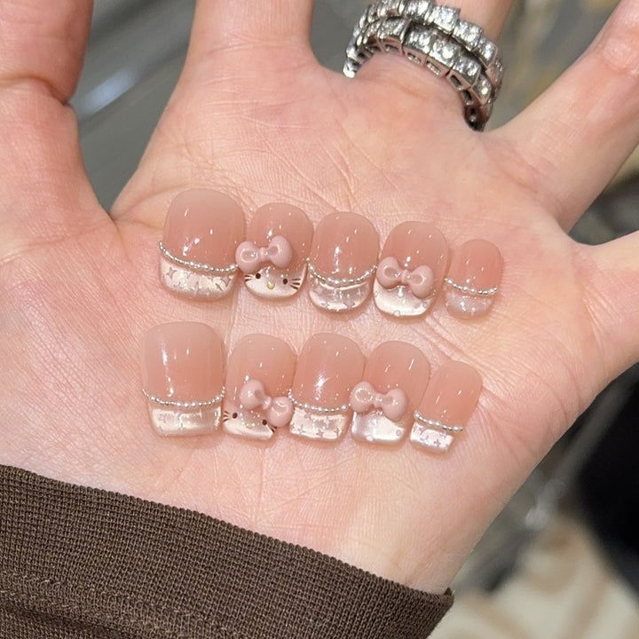 Artificial Nail Art Tips with Playful Design Kalsten