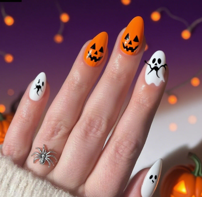 Artistic Halloween Themed Nail Art Kalsten
