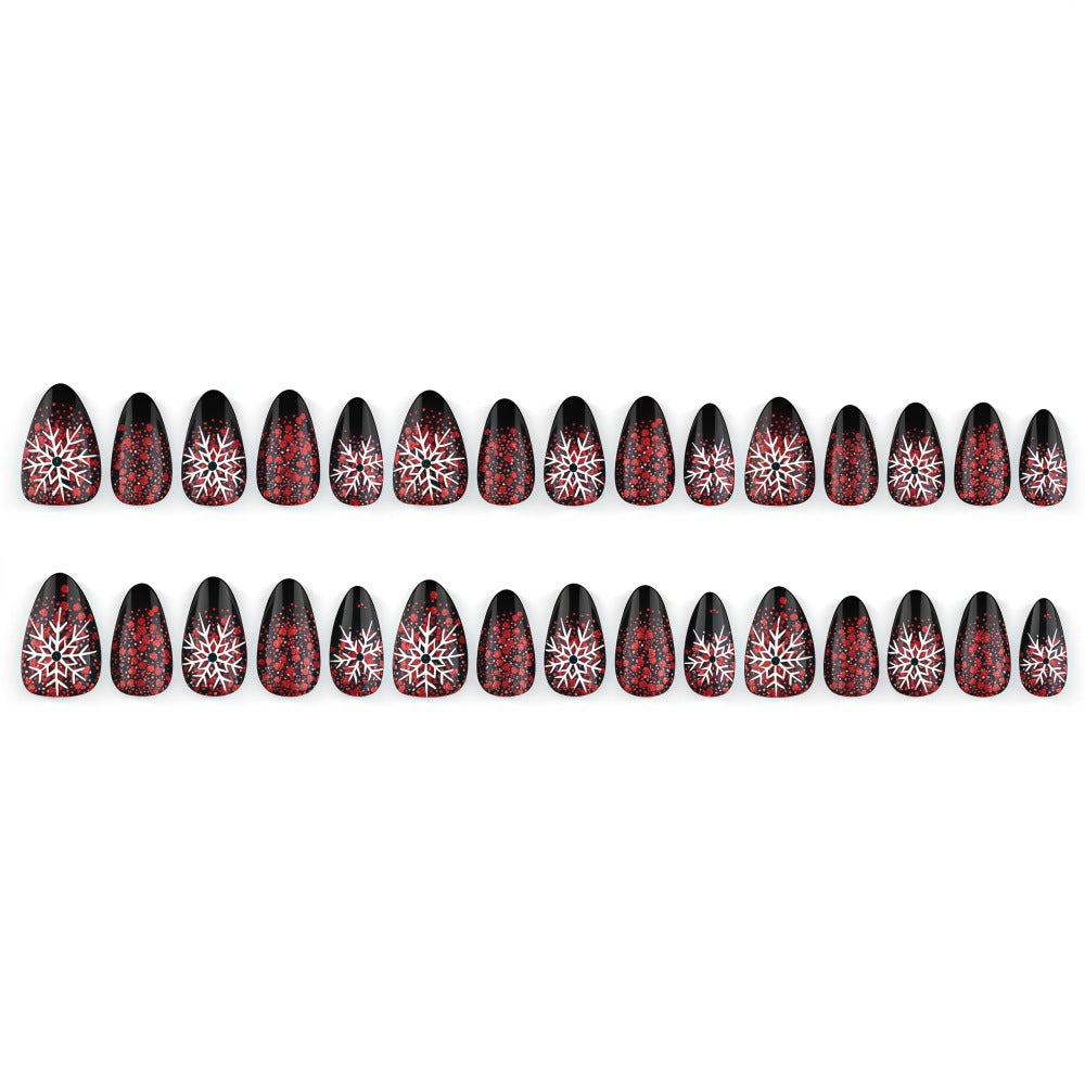 Artificial nails with snowflake design Kalsten